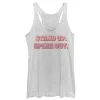 Women's CHIN UP Stand Up Speak Out Racerback Tank Top sold by Chin Up Apparel