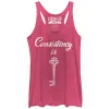 Women's CHIN UP Consistency is Key Racerback Tank Top sold by Chin Up Apparel