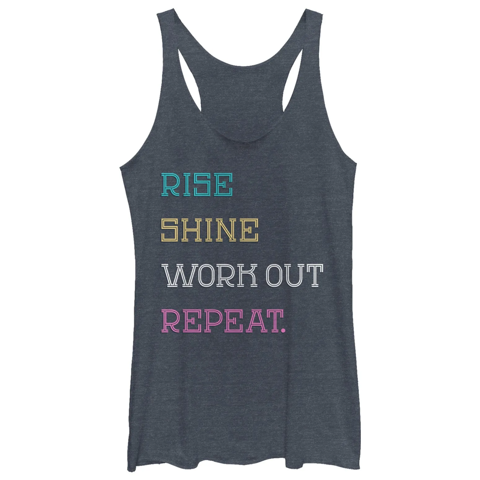 Women's CHIN UP Rise Shine Repeat Racerback Tank Top sold by Chin Up Apparel