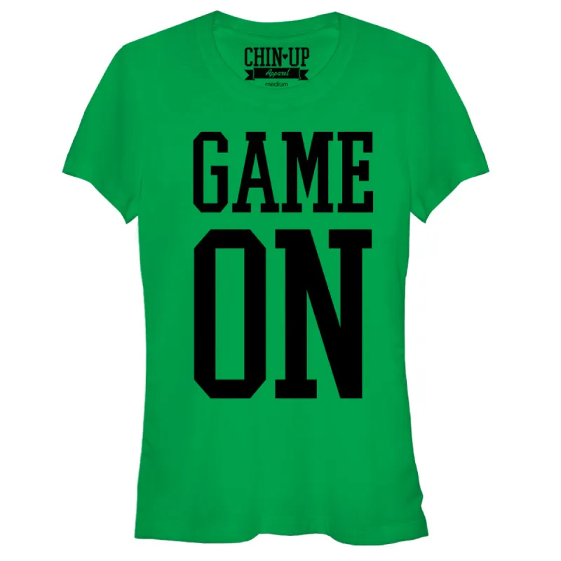 Junior's CHIN UP Game On T-Shirt sold by Chin Up Apparel