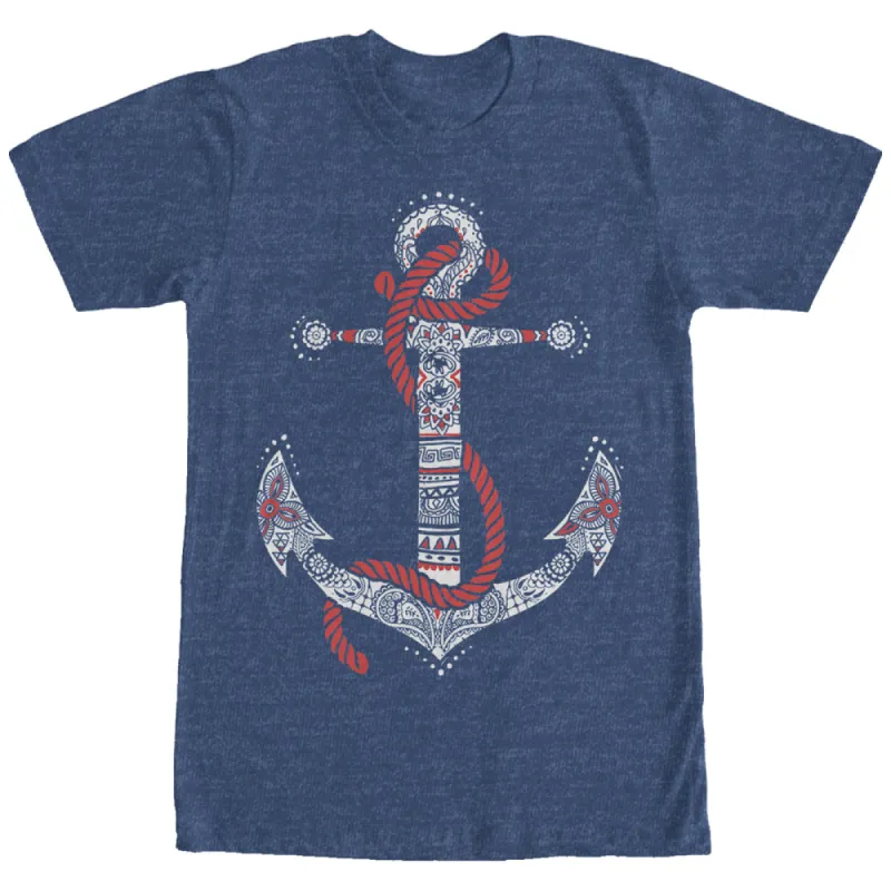 Women's CHIN UP Henna Anchor Boyfriend Tee sold by Chin Up Apparel