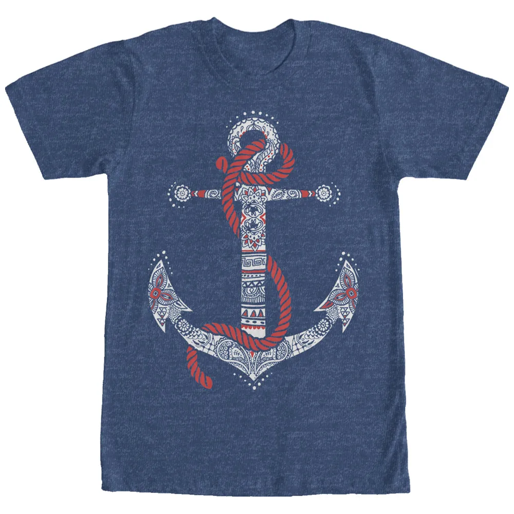 Women's CHIN UP Henna Anchor Boyfriend Tee sold by Chin Up Apparel