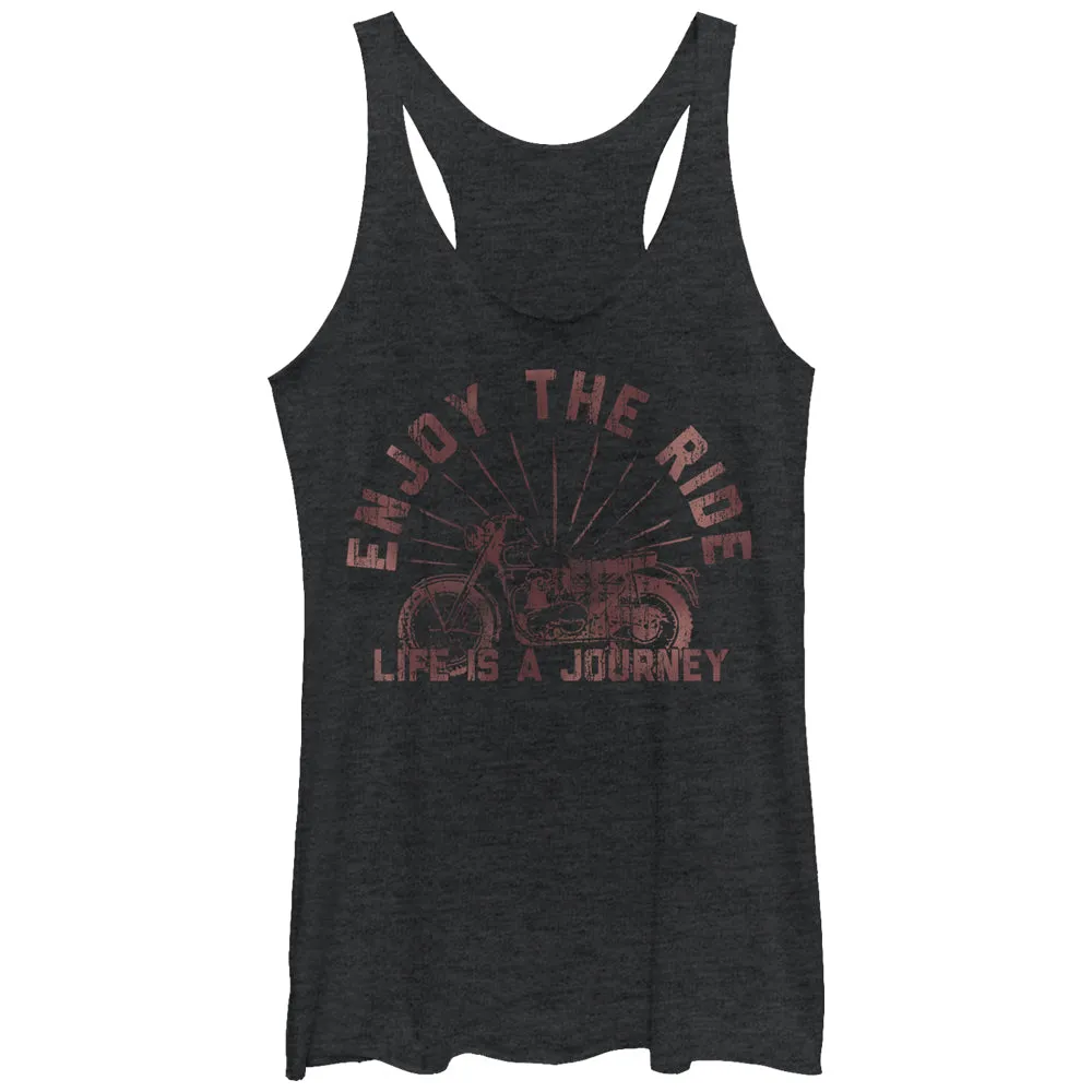 Women's CHIN UP Enjoy the Ride Racerback Tank Top sold by Chin Up Apparel