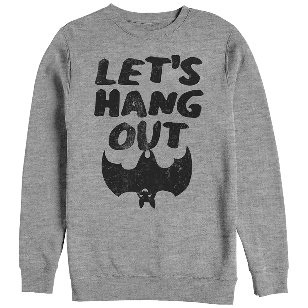 Women's CHIN UP Halloween Bat Hang Out Sweatshirt sold by Chin Up Apparel