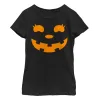 Girl's CHIN UP Halloween Jack o' Lantern Face T-Shirt sold by Chin Up Apparel