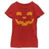 Girl's CHIN UP Halloween Jack o' Lantern Face T-Shirt sold by Chin Up Apparel