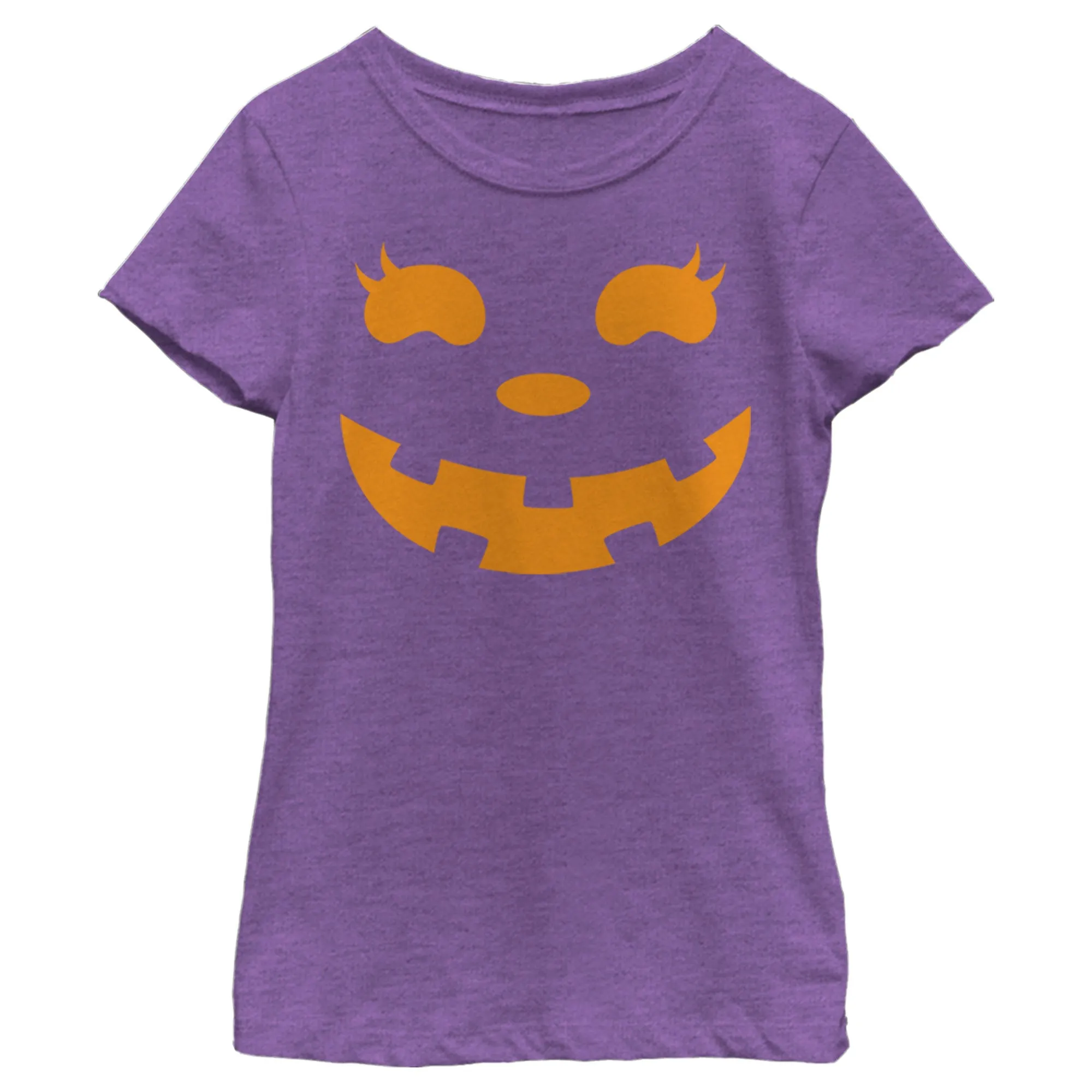 Girl's CHIN UP Halloween Jack o' Lantern Face T-Shirt sold by Chin Up Apparel product image thumbnail 2