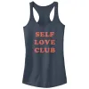 Junior's CHIN UP Self Love Club Racerback Tank Top sold by Chin Up Apparel