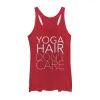 Women's CHIN UP Yoga Hair Don't Care Racerback Tank Top sold by Chin Up Apparel