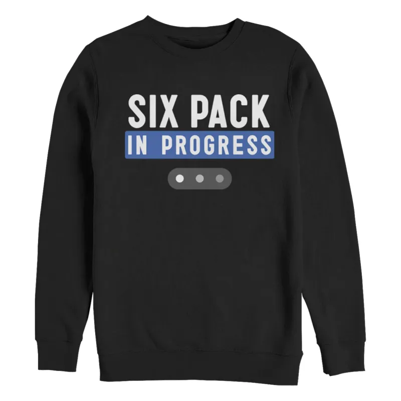 Men's CHIN UP Six Pack in Progress Sweatshirt sold by Chin Up Apparel