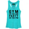 Women's CHIN UP Gym in the AM Racerback Tank Top sold by Chin Up Apparel