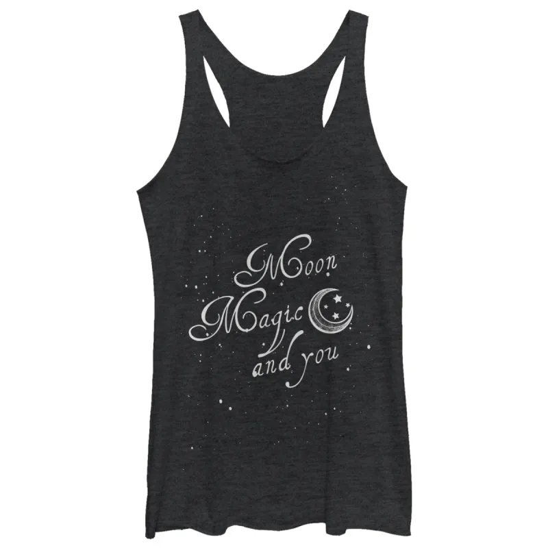 Women's CHIN UP Moon Magic Racerback Tank Top sold by Chin Up Apparel