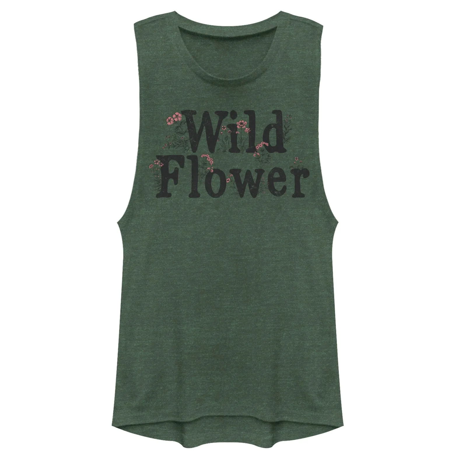 Junior's CHIN UP Wild Flower Festival Muscle Tee sold by Chin Up Apparel