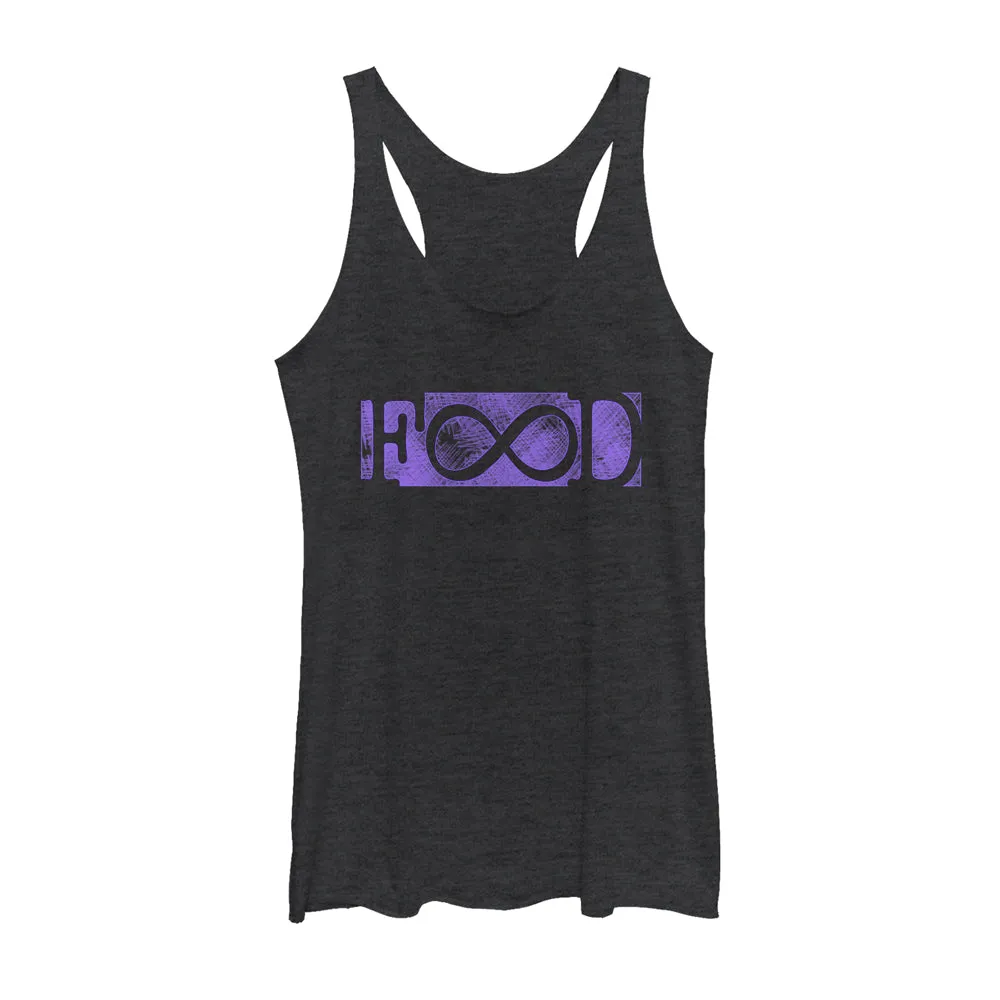Women's CHIN UP Food Infinity Racerback Tank Top sold by Chin Up Apparel
