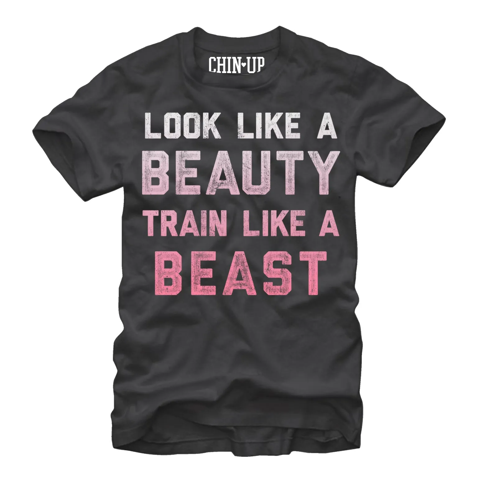 Women's CHIN UP Train Like a Beast Boyfriend Tee sold by Chin Up Apparel