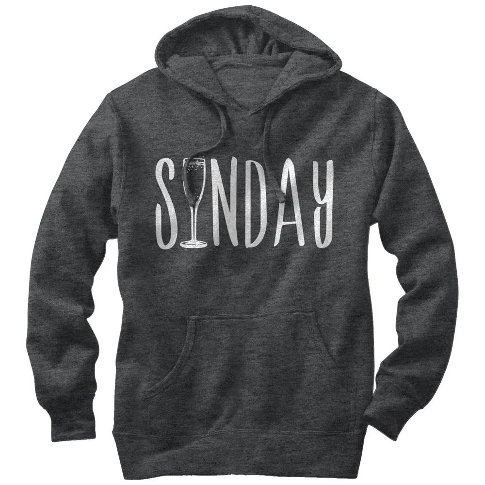 Women's CHIN UP Sunday Champagne Brunch Pull Over Hoodie sold by Chin Up Apparel