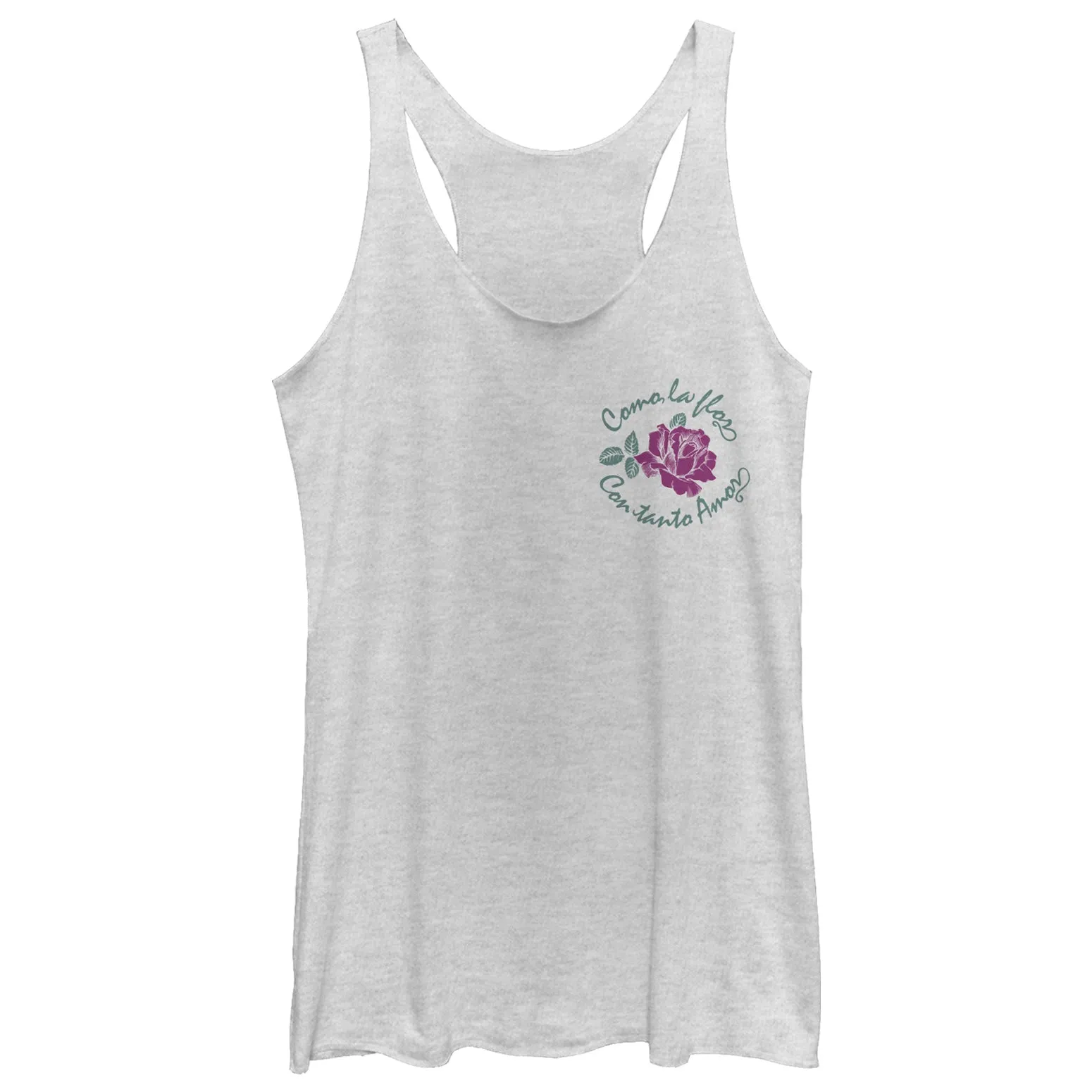 Women's CHIN UP Como La Flor Racerback Tank Top sold by Chin Up Apparel