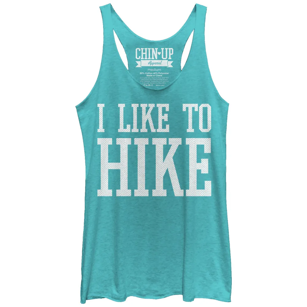 Women's CHIN UP Like to Hike Racerback Tank Top sold by Chin Up Apparel