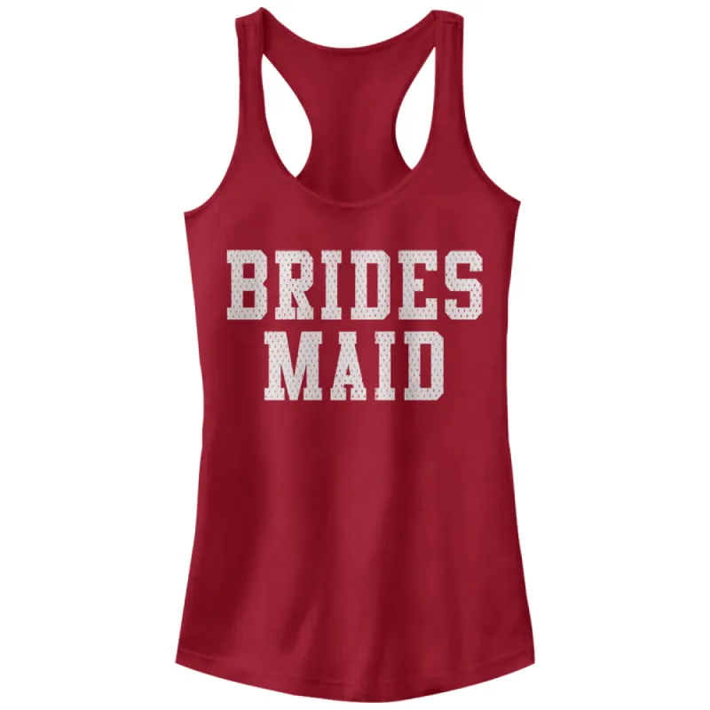 Junior's CHIN UP Sporty Bridesmaid Racerback Tank Top sold by Chin Up Apparel