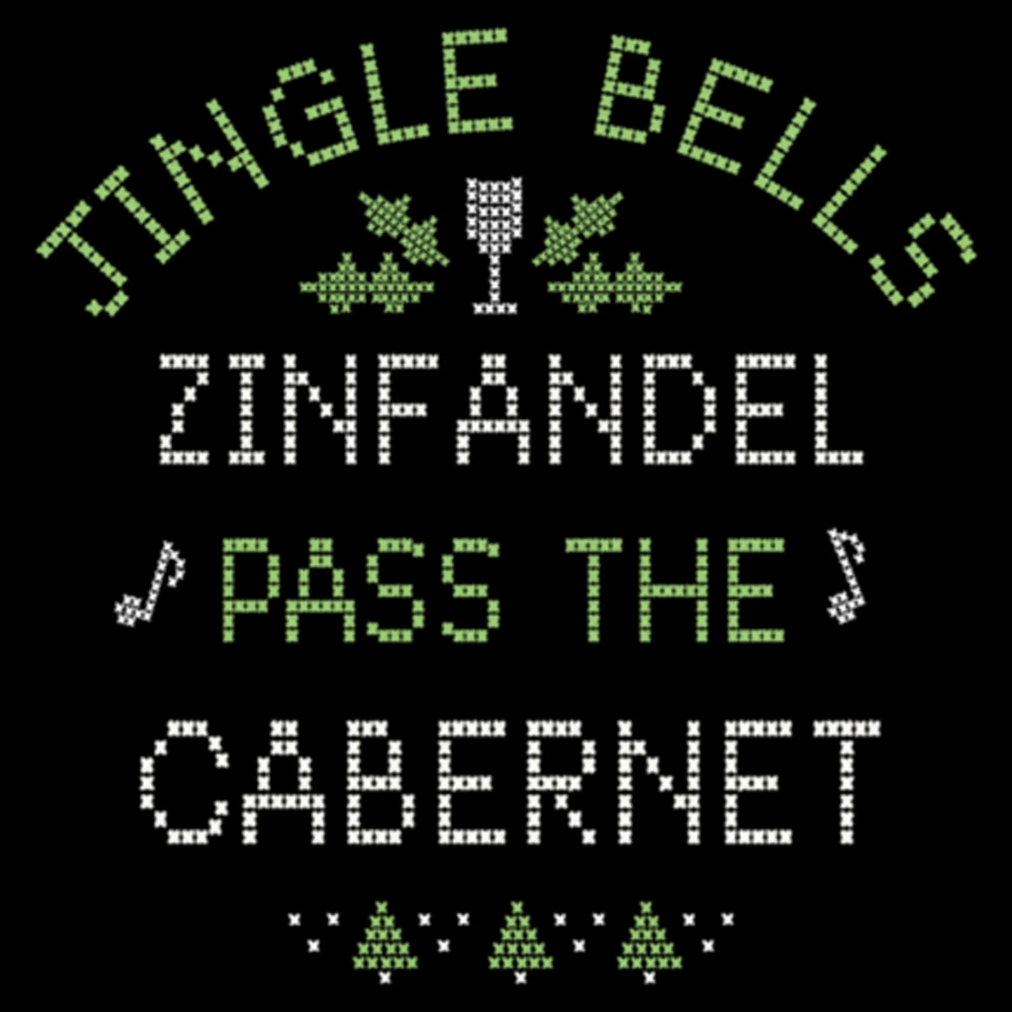 Junior's CHIN UP Christmas Wine Song T-Shirt sold by Chin Up Apparel product image thumbnail 2