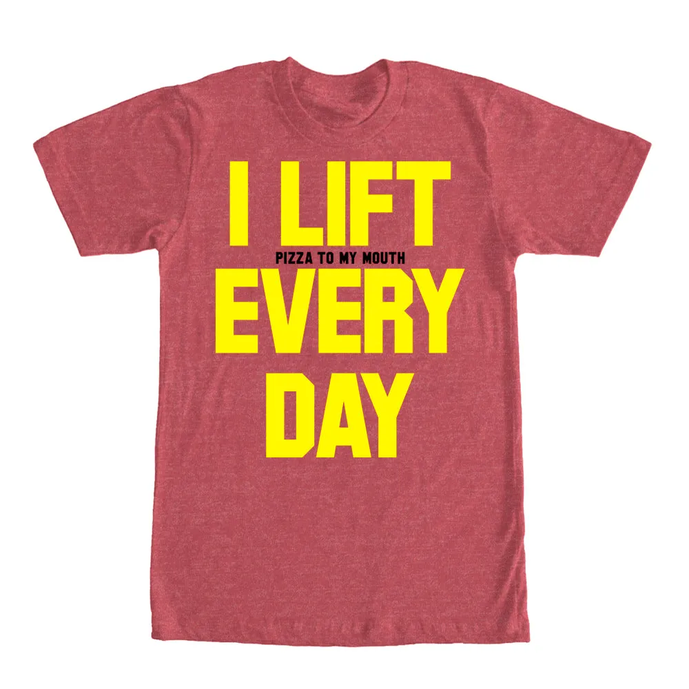 Men's CHIN UP Lift Pizza Every Day T-Shirt sold by Chin Up Apparel