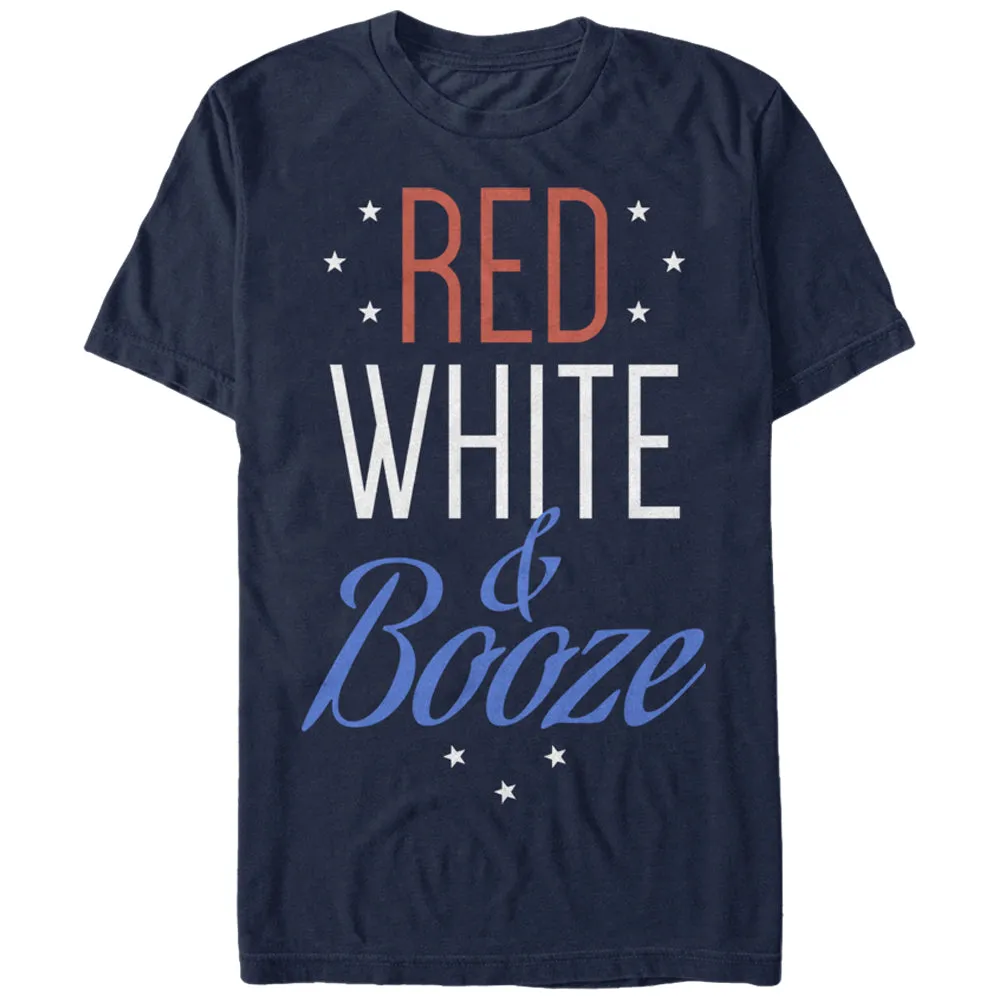 Men's CHIN UP 4th of July and Booze T-Shirt sold by Chin Up Apparel