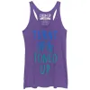 Women's CHIN UP Turnt Up and Toned Up Racerback Tank Top sold by Chin Up Apparel