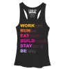 Women's CHIN UP Be Happy Racerback Tank Top sold by Chin Up Apparel