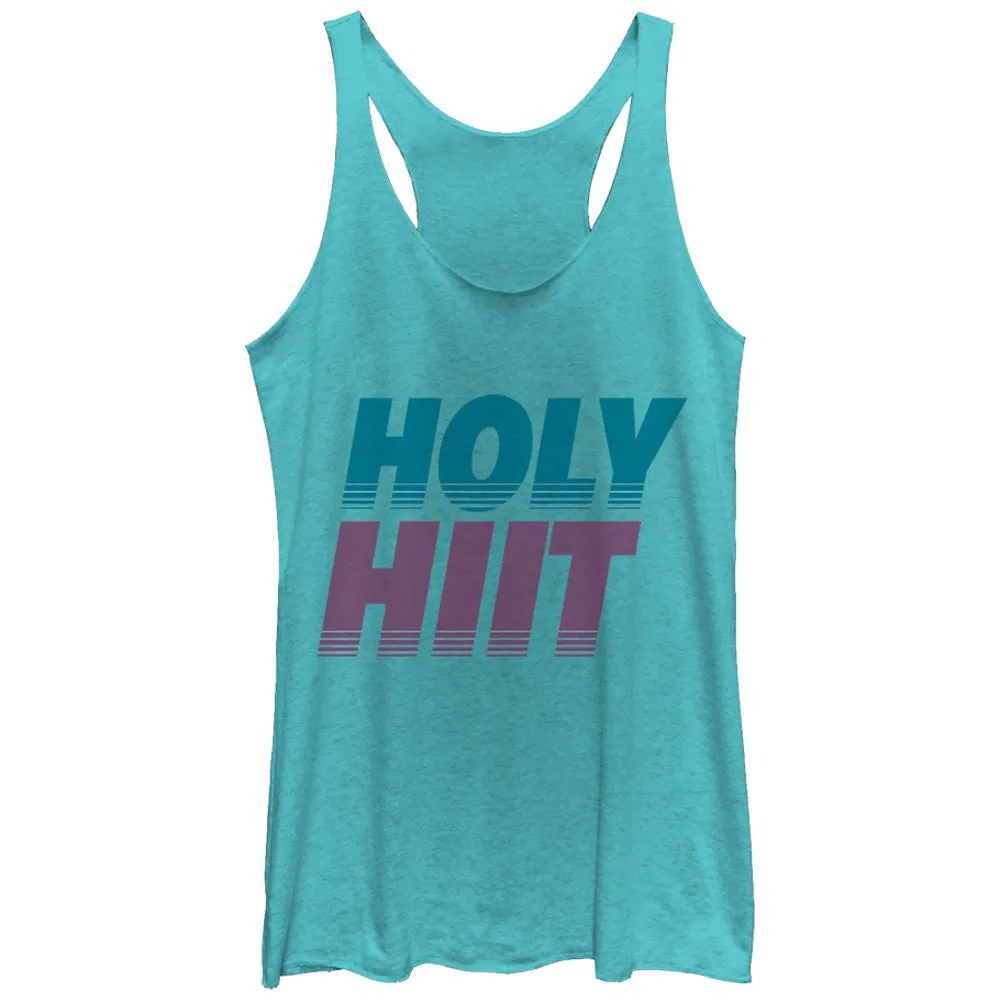 Women's CHIN UP Holy HIIT Racerback Tank Top sold by Chin Up Apparel