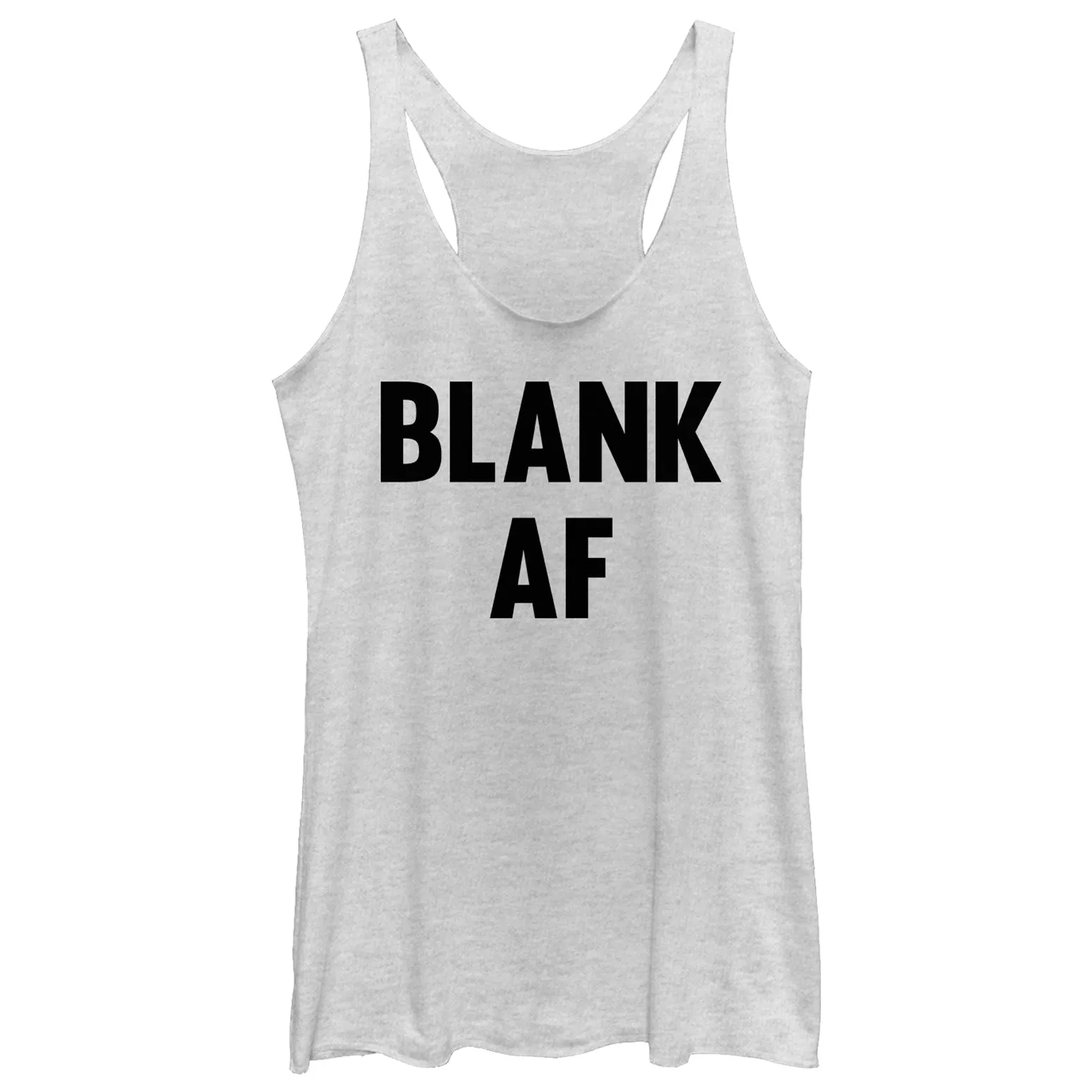 Women's CHIN UP Blank AF Racerback Tank Top sold by Chin Up Apparel