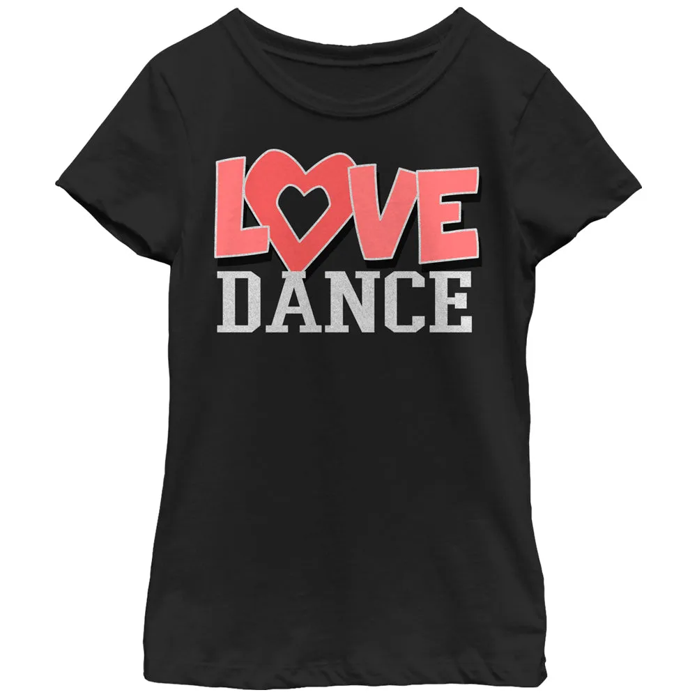 Girl's CHIN UP Love Dance T-Shirt sold by Chin Up Apparel