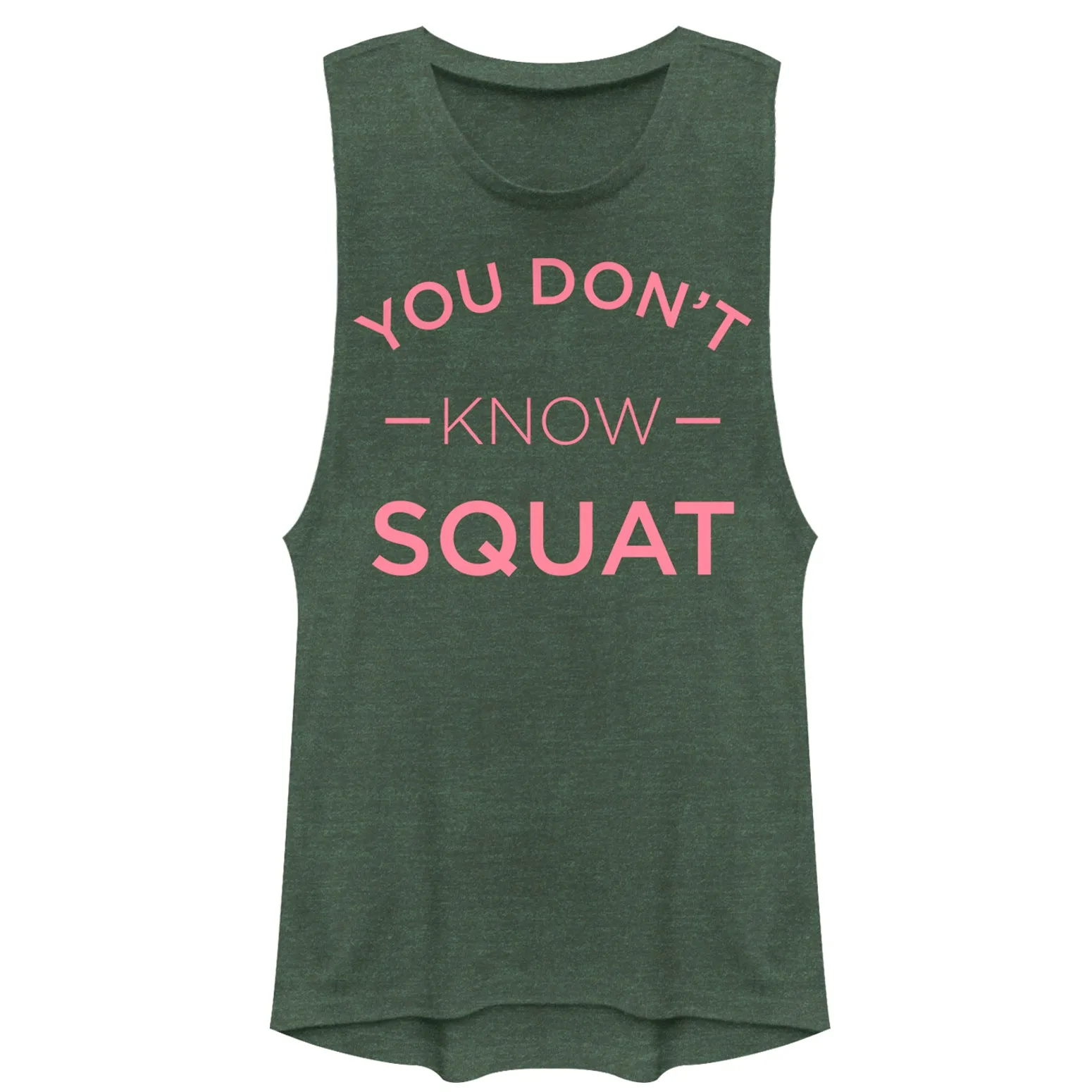 Junior's CHIN UP Don't Know Squat Festival Muscle Tee sold by Chin Up Apparel