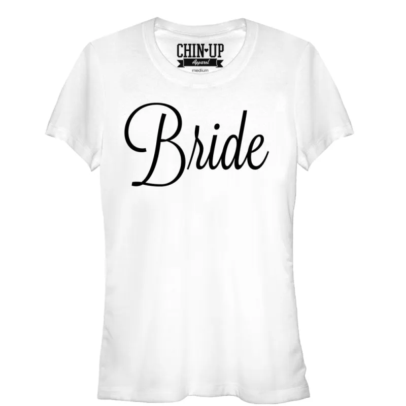 Junior's CHIN UP Bridal T-Shirt sold by Chin Up Apparel