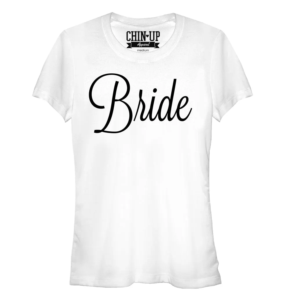 Junior's CHIN UP Bridal T-Shirt sold by Chin Up Apparel