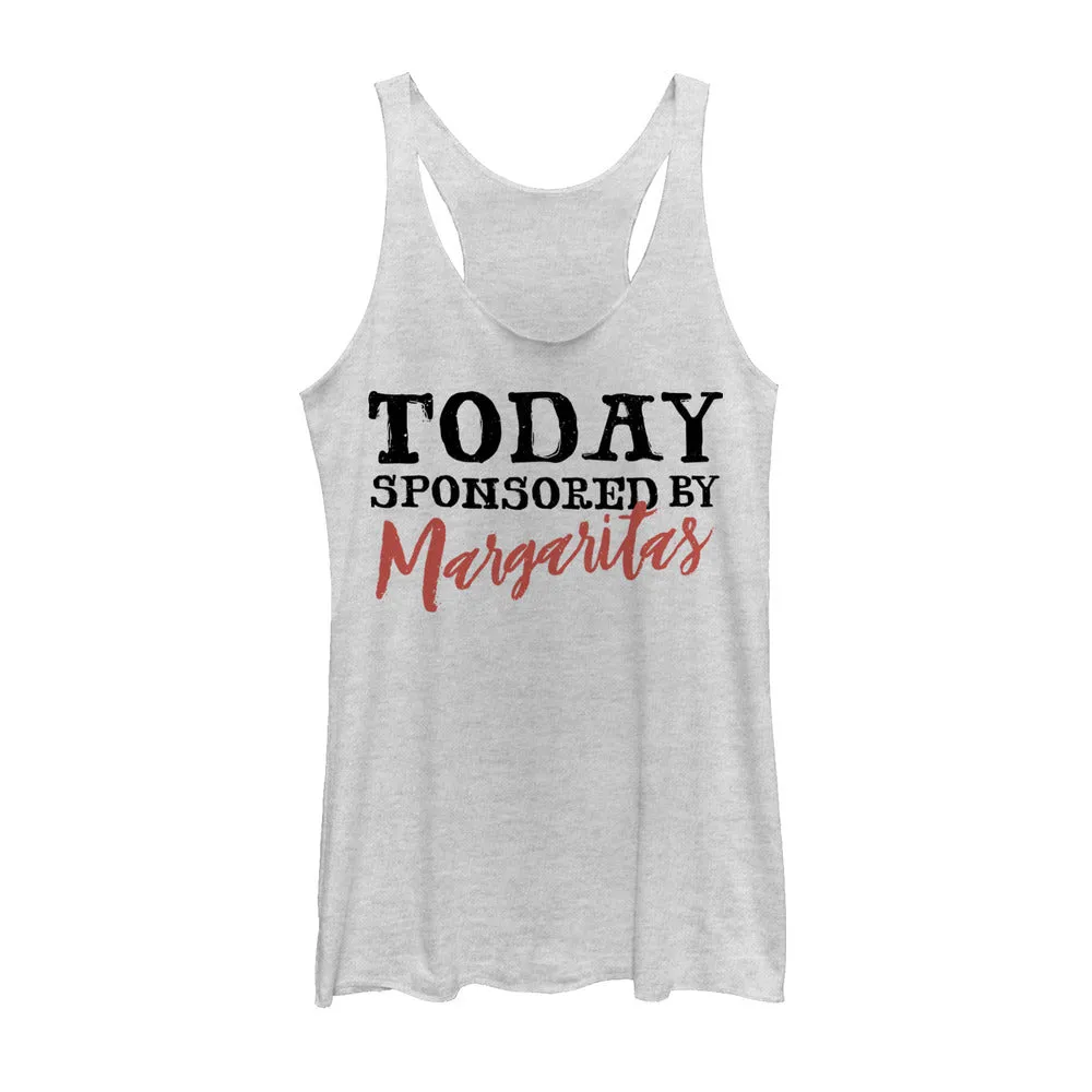 Women's CHIN UP Today Sponsored by Margaritas Racerback Tank Top sold by Chin Up Apparel