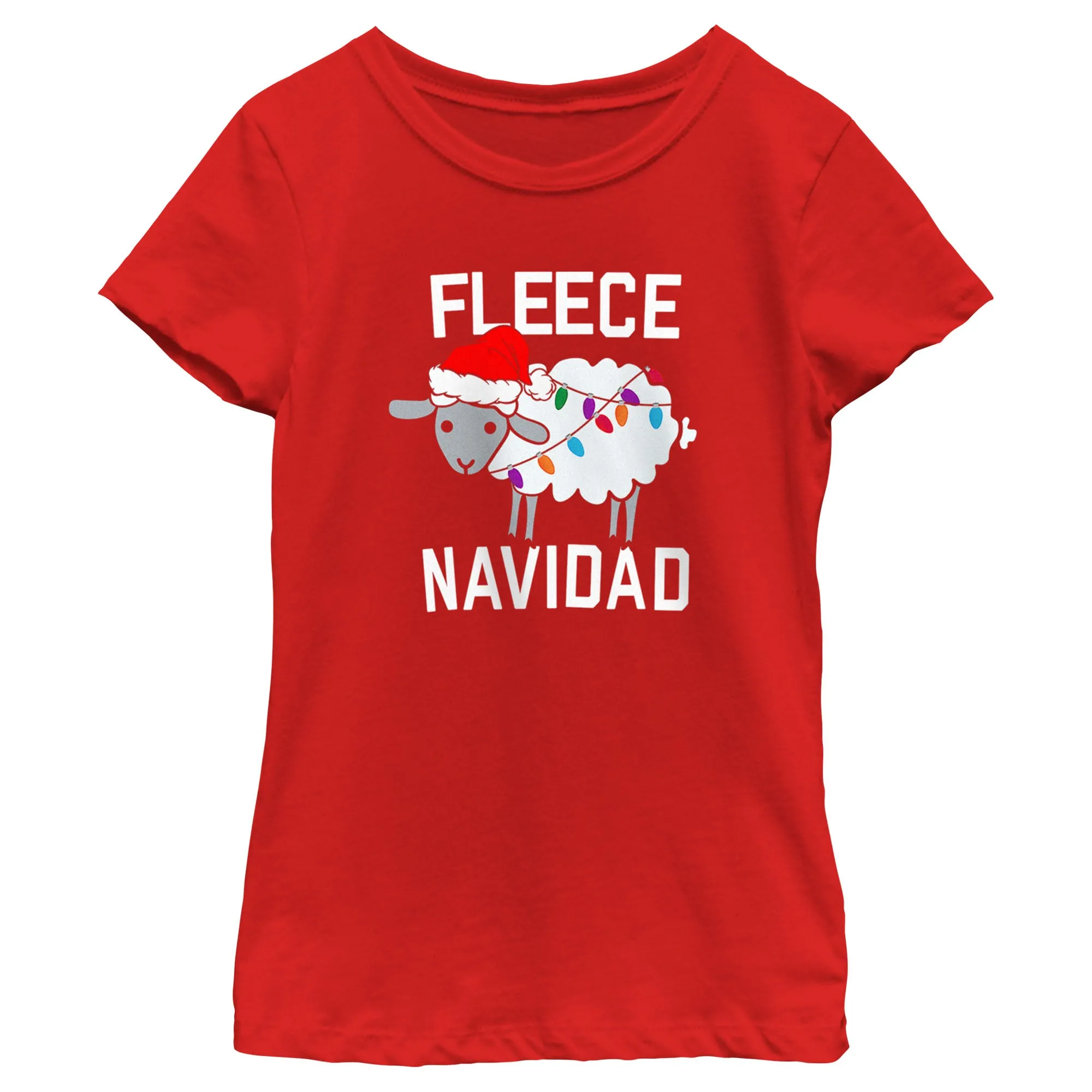 Girl's CHIN UP Christmas Fleece Navidad T-Shirt sold by Chin Up Apparel