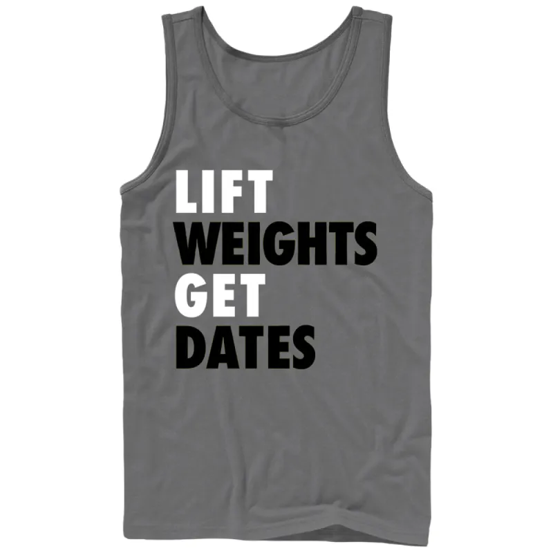 Men's CHIN UP Lift Weights Get Dates Tank Top sold by Chin Up Apparel