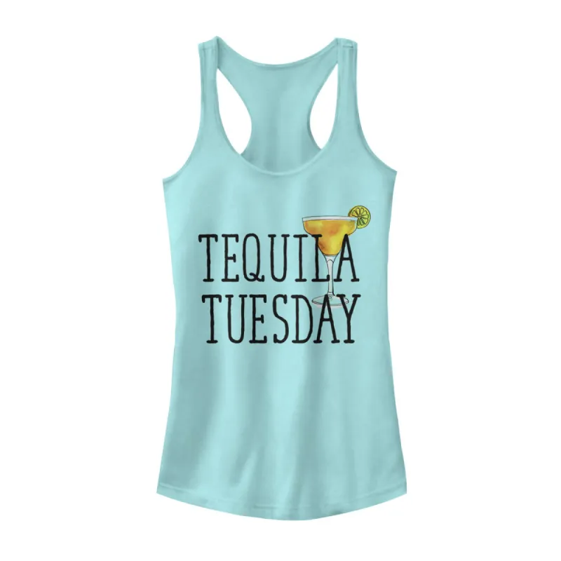 Junior's CHIN UP Tequila Tuesday Racerback Tank Top sold by Chin Up Apparel