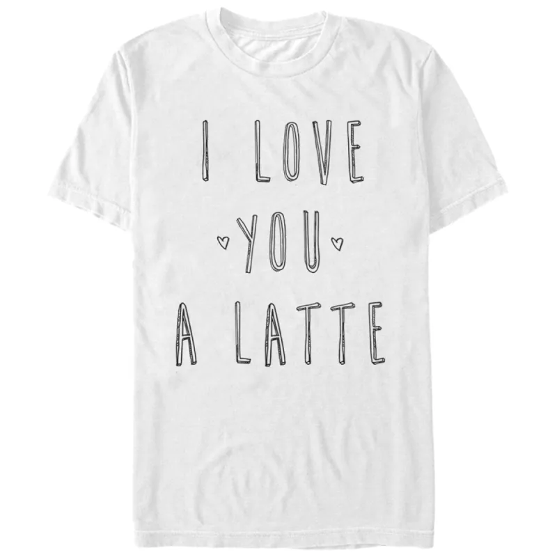 Women's CHIN UP I Love You a Latte Boyfriend Tee sold by Chin Up Apparel