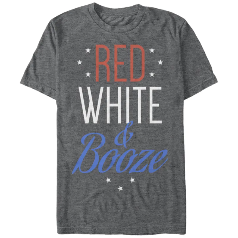 Men's CHIN UP 4th of July and Booze T-Shirt sold by Chin Up Apparel