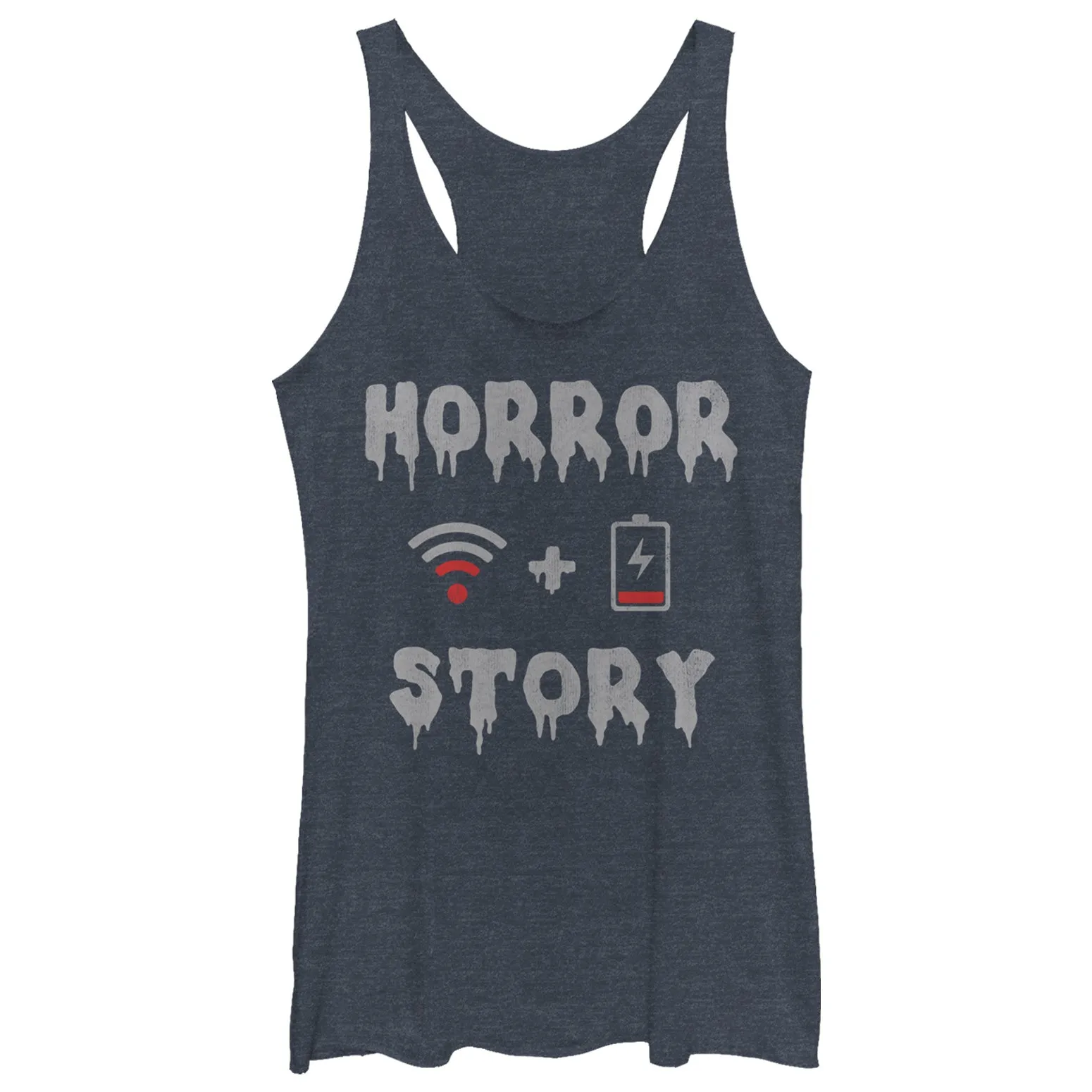 Women's CHIN UP Halloween WIFI Horror Story Racerback Tank Top sold by Chin Up Apparel