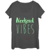 Women's CHIN UP Weekend Vibes Scoop Neck sold by Chin Up Apparel