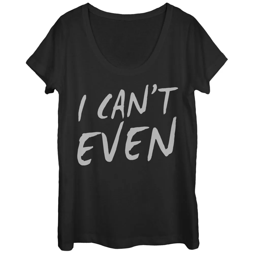Women's CHIN UP I Can't Even Scoop Neck sold by Chin Up Apparel