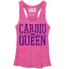 Women's CHIN UP Queen of Cardio Racerback Tank Top sold by Chin Up Apparel