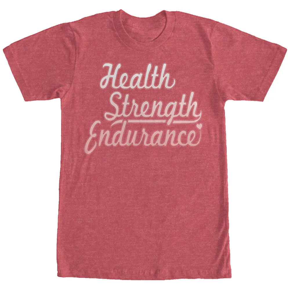 Women's CHIN UP Health Strength Endurance Boyfriend Tee sold by Chin Up Apparel