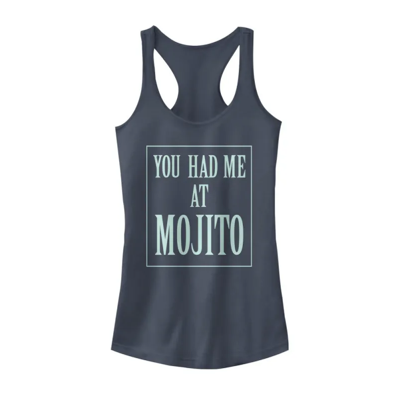 Junior's CHIN UP Had Me at Mojito Racerback Tank Top sold by Chin Up Apparel
