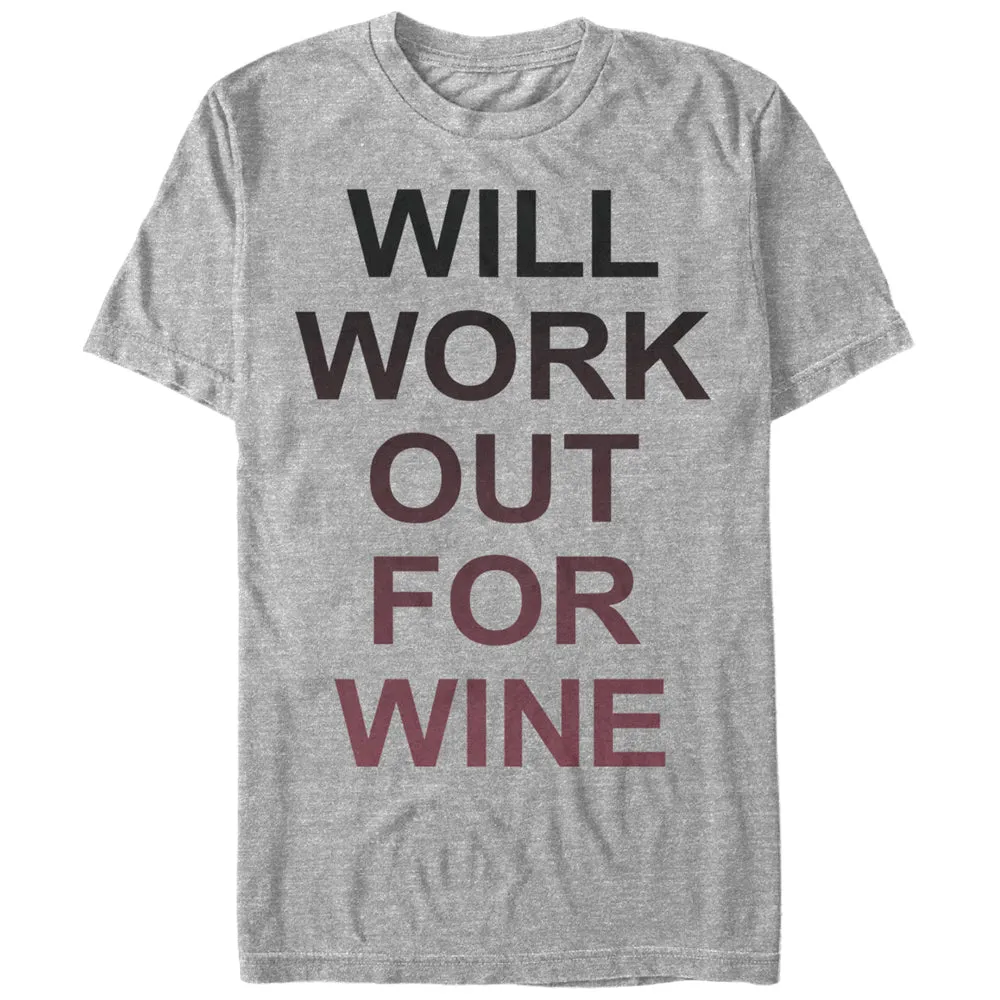 Women's CHIN UP Work Out For Wine Boyfriend Tee sold by Chin Up Apparel
