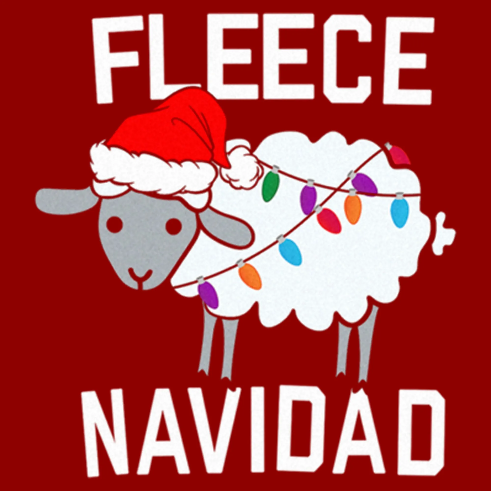 Women's CHIN UP Christmas Fleece Navidad T-Shirt sold by Chin Up Apparel product image thumbnail 2