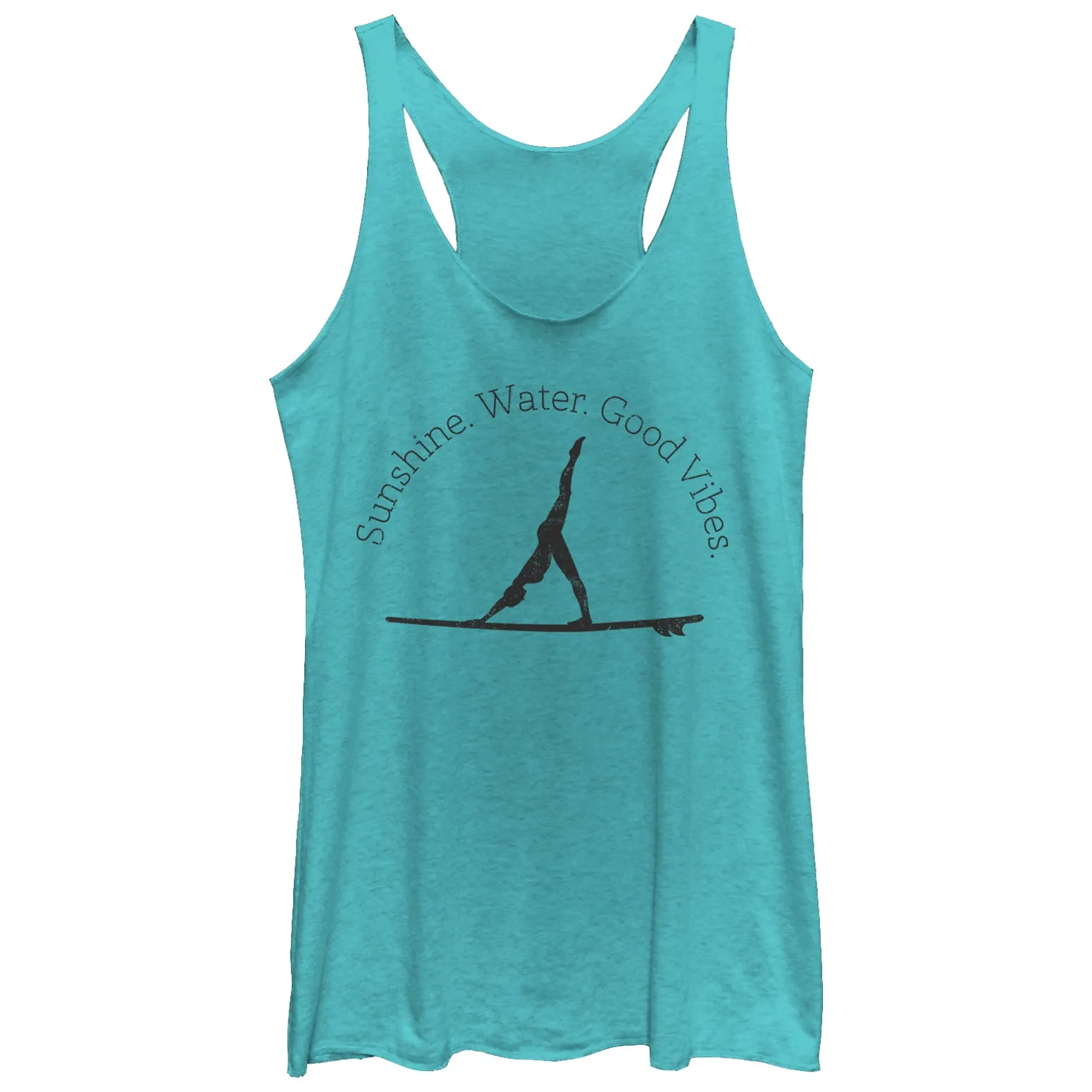 Women's CHIN UP Sunshine Water Yoga Racerback Tank Top sold by Chin Up Apparel