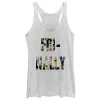 Women's CHIN UP Fri-nally Floral Racerback Tank Top sold by Chin Up Apparel